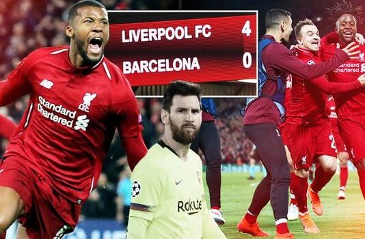 Liverpool 4 – Barcelona 0